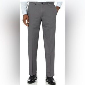 Haggar Men’s Classic Fit Stretch Cool 18 Pro Heather Grey Dress Pants - NWT